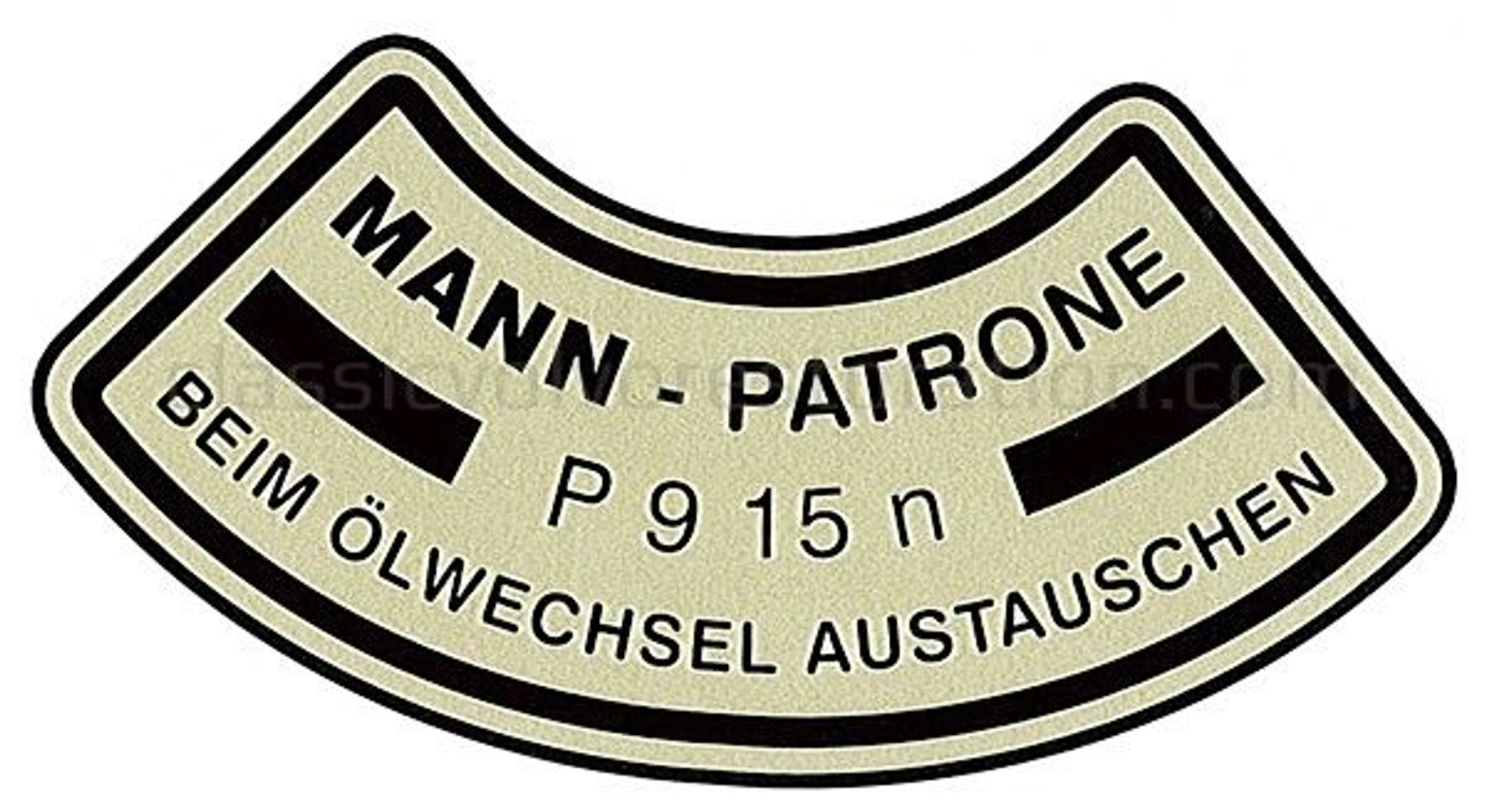 Sticker voor oliefilter voor Volvo B4B "Mann" — bild 2 av 2