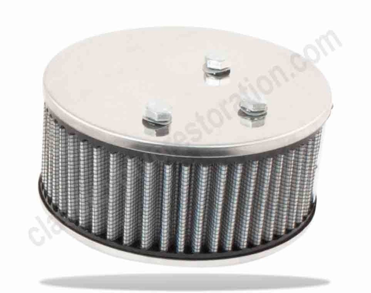 Luchtfilter SU 3-bouts, hoogwaardig roestvrij staal, achterzijde voor Volvo B18