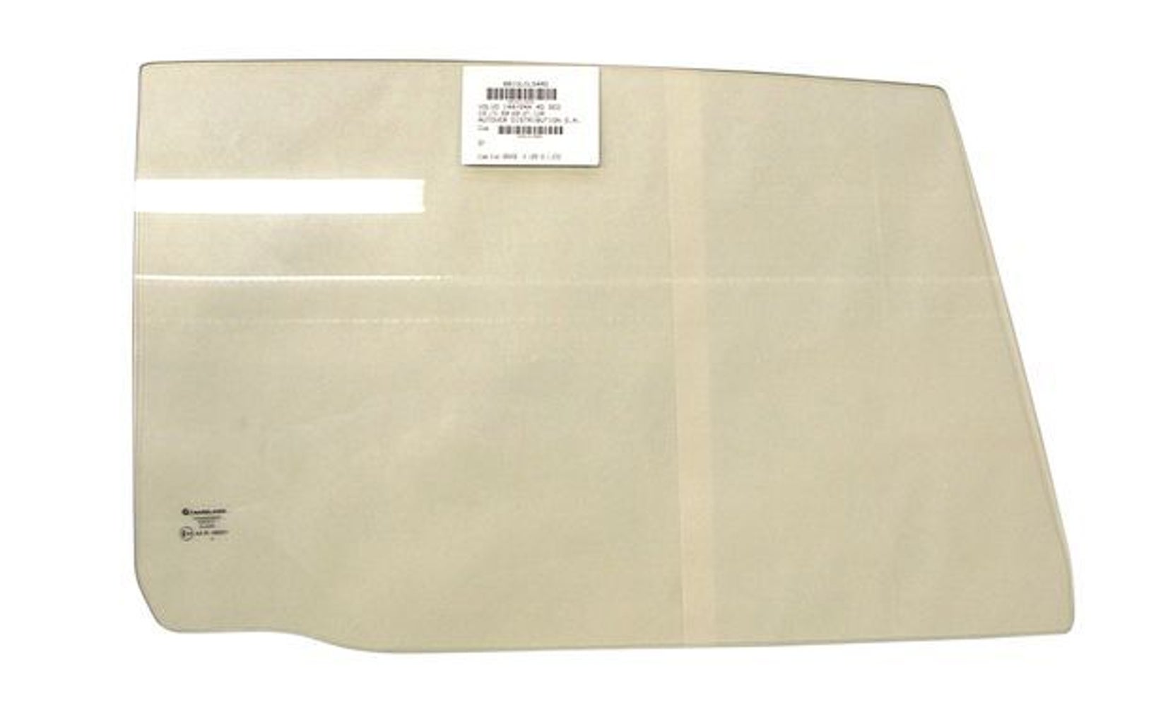 Doorzichtige achterzijruit voor Volvo 144, 145, 164 1967-73, links