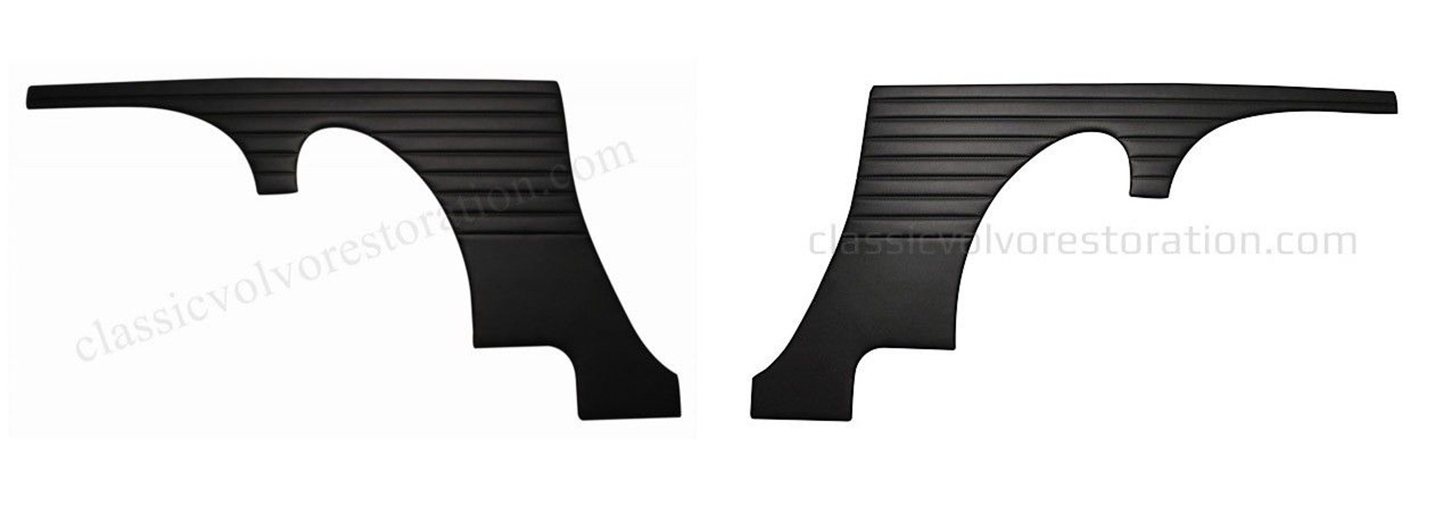 Achterpanelen voor Volvo 1800, 1800S 1963 zwart