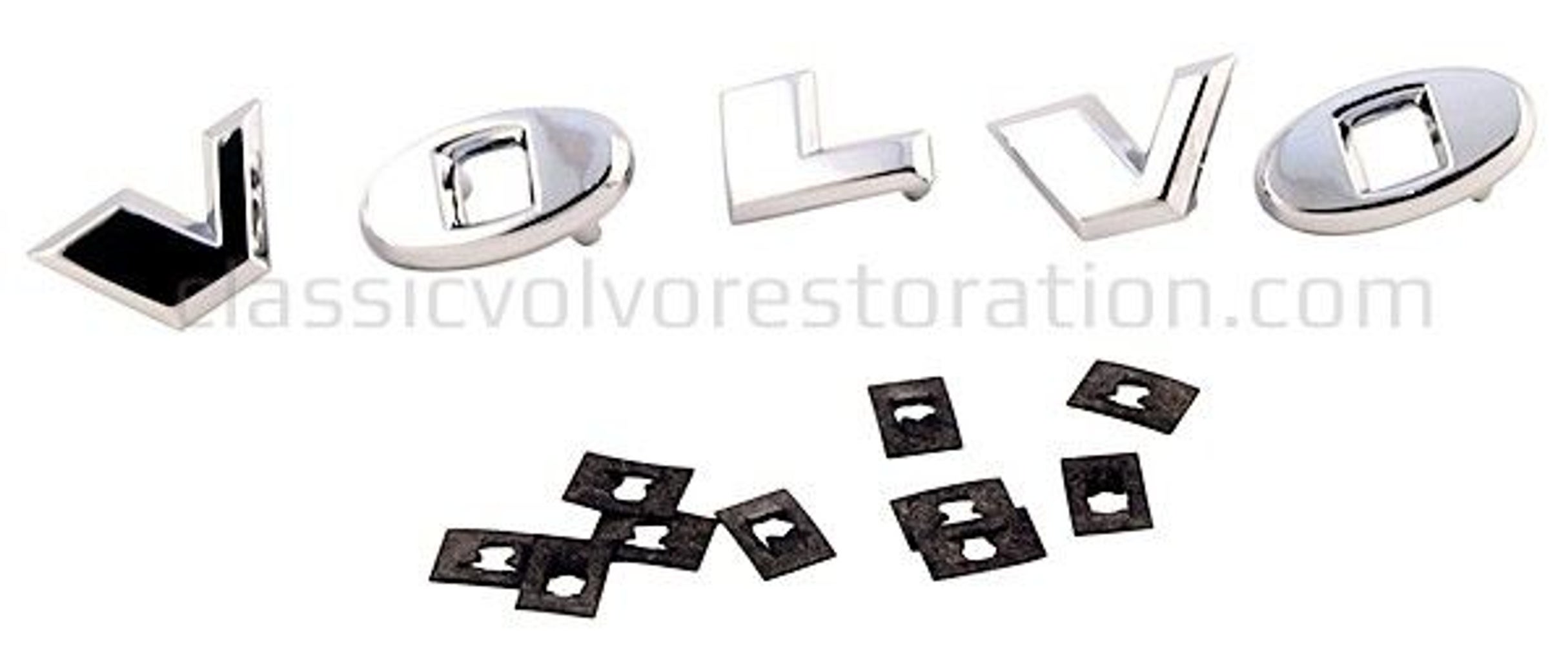 Letters set Volvo Amazon 1967–1970, 1800 – Zilver