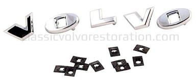 Letters set Volvo Amazon 1967–1970, 1800 – Zilver