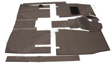 Tapijtset voor Volvo Amazon 1957-61 B16 grijs textiel