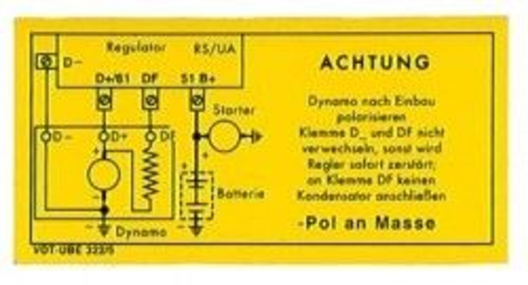 Laadrelais met sticker 6V — bild 1 av 2