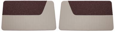 Deurpanelen voor Volvo PV444S-LS 1956-57, rood/grijs effen stof