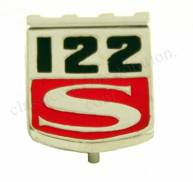Embleem "122S" voor Volvo Amazon 1965-70