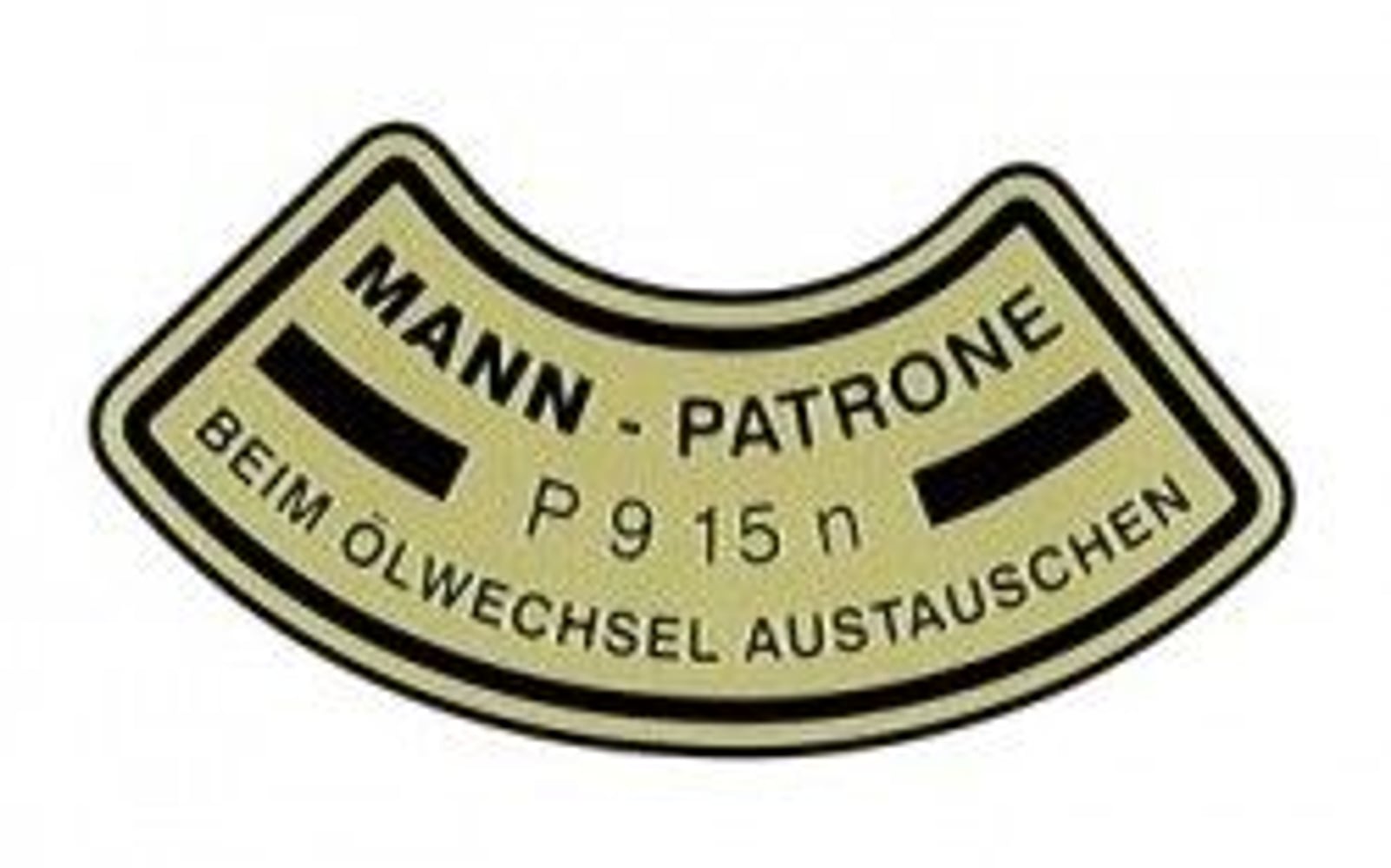 Sticker voor oliefilter voor Volvo B4B "Mann" — bild 1 av 2