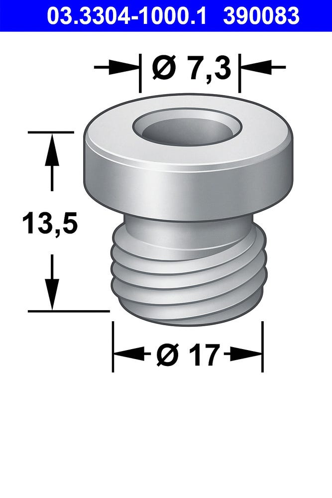 Hoofdremcilinderreservoir met doorvoerleiding, 2-circuit, rubber voor Volvo 140, 164 — bild 3 av 3