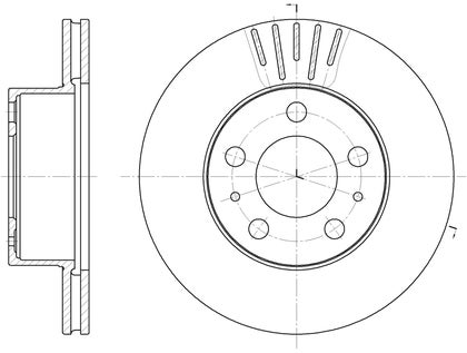 Remschijf Volvo 240 1975-93 Girling geventileerd vooraan