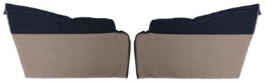 Achterpanelen, onderkant, voor Volvo PV444LS 1957, grijsbeige