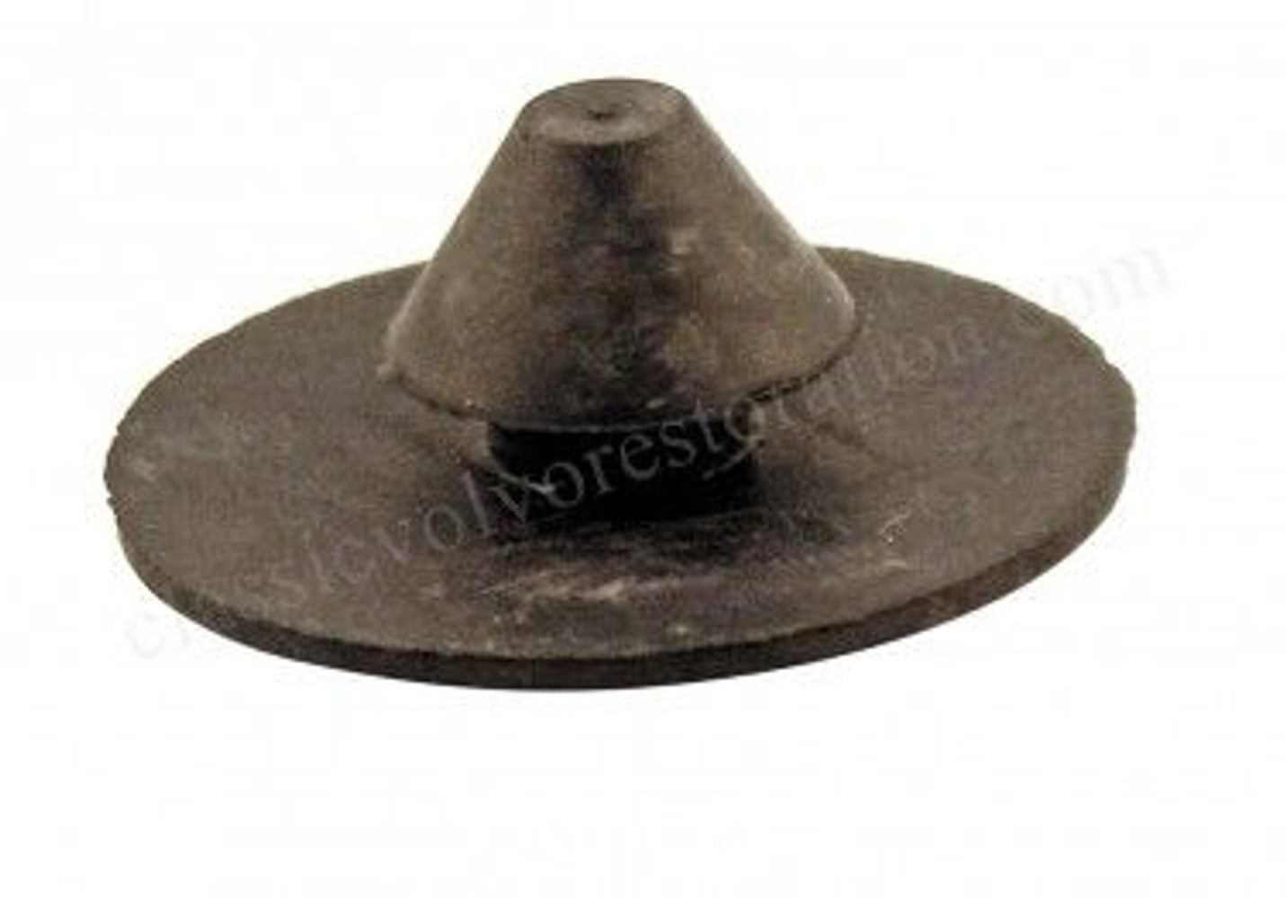 Rubberen knop schutschot zwart