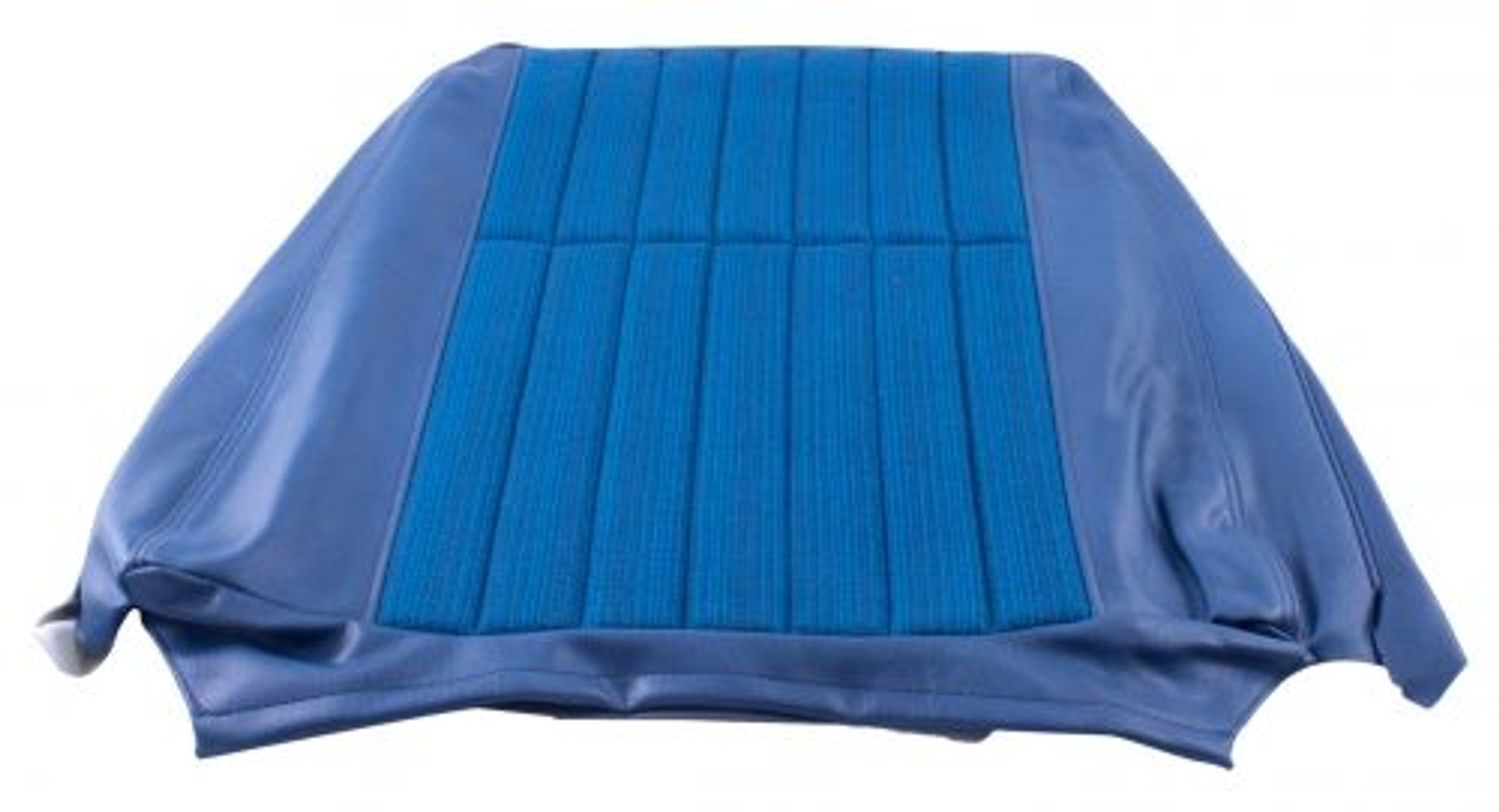 Bekleding voor de voorste rugleuning van een Volvo 240, 260 - 1978, middenblauw