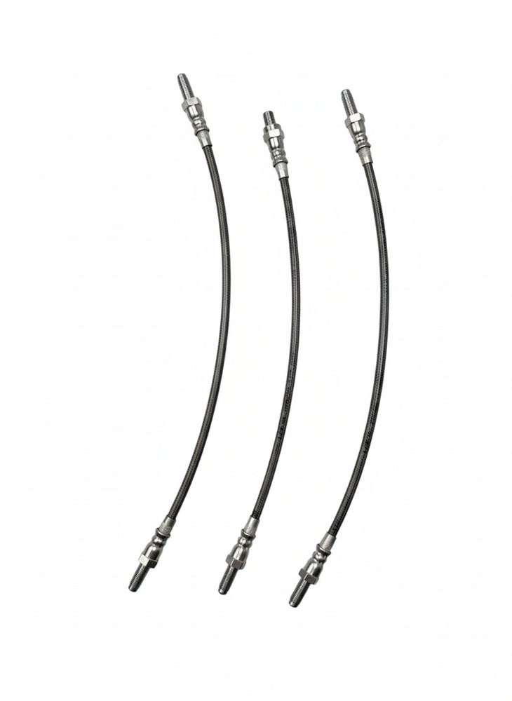 Remslangenset voor Volvo 1800, B18, metalen gevlochten — bild 4 av 4