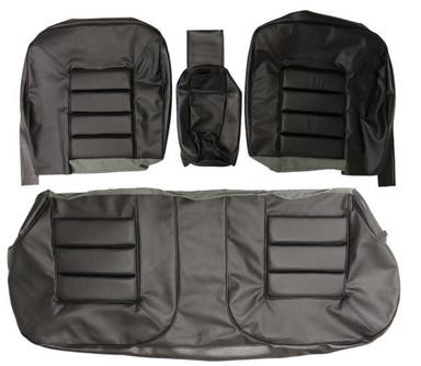Achterbankbekleding voor Volvo 140, 164 1971- zwart ch 22323-