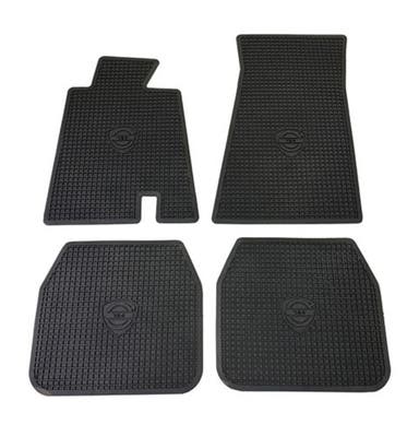 Mattenset accessoires voor Volvo 164 1972, zwart rubber