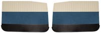 Deurpanelen voor Volvo Amazon 4d 1959-60, beige/turkoois/zwart — bild 1 av 2