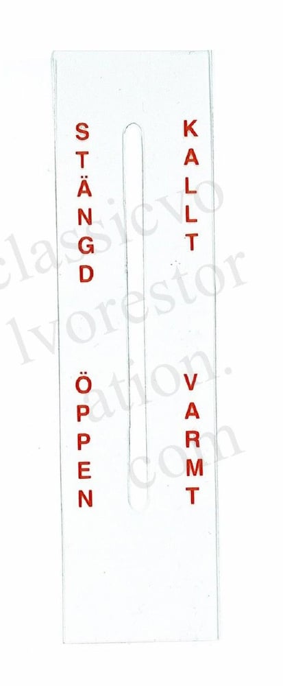 Sticker verwarmingsregelaar Zweeds