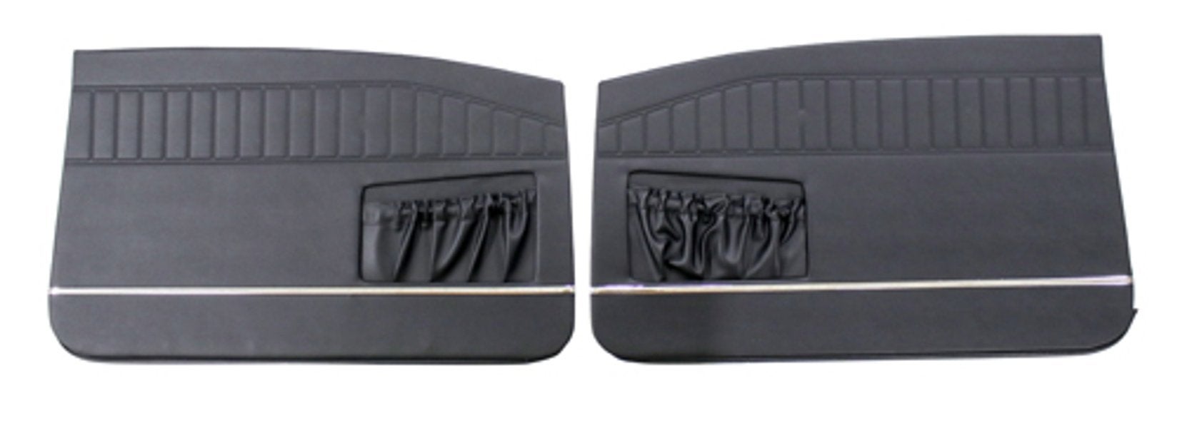 Deurpaneel voor met chroomlijs