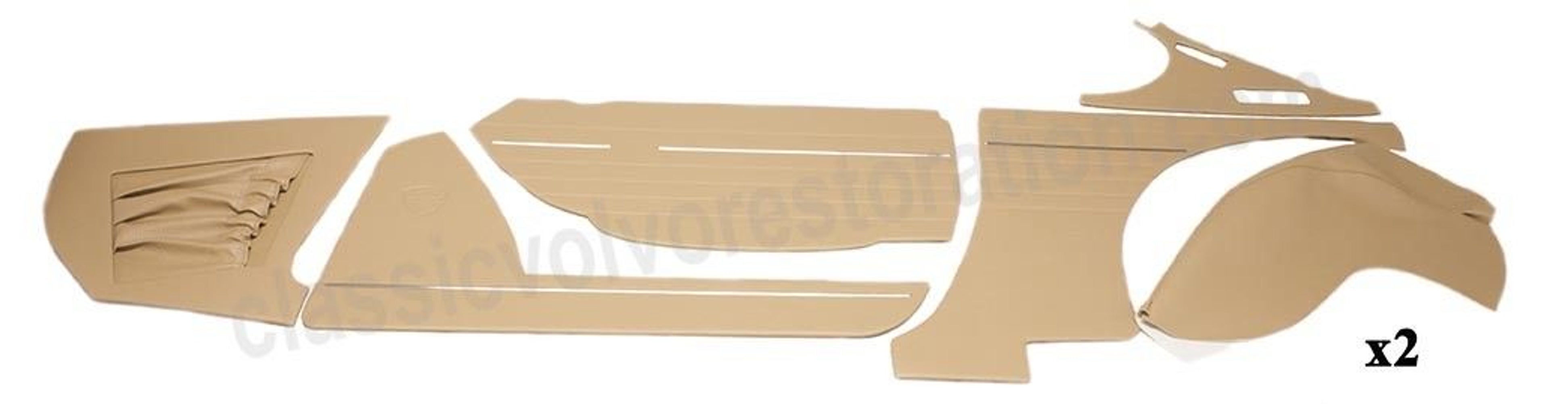 Paneelset voor Volvo 1800E beige/bruin