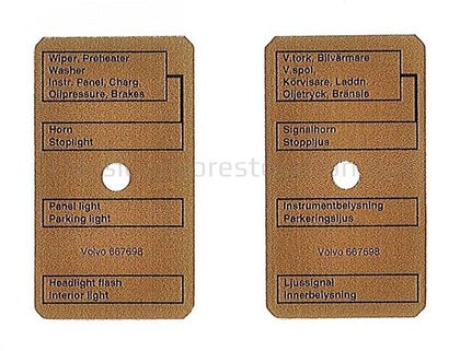 Sticker zekeringhouder