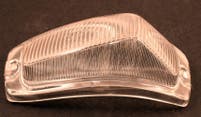 Wit knipperlichtglas voor Volvo Amazon, 1957-61, links — bild 1 av 2