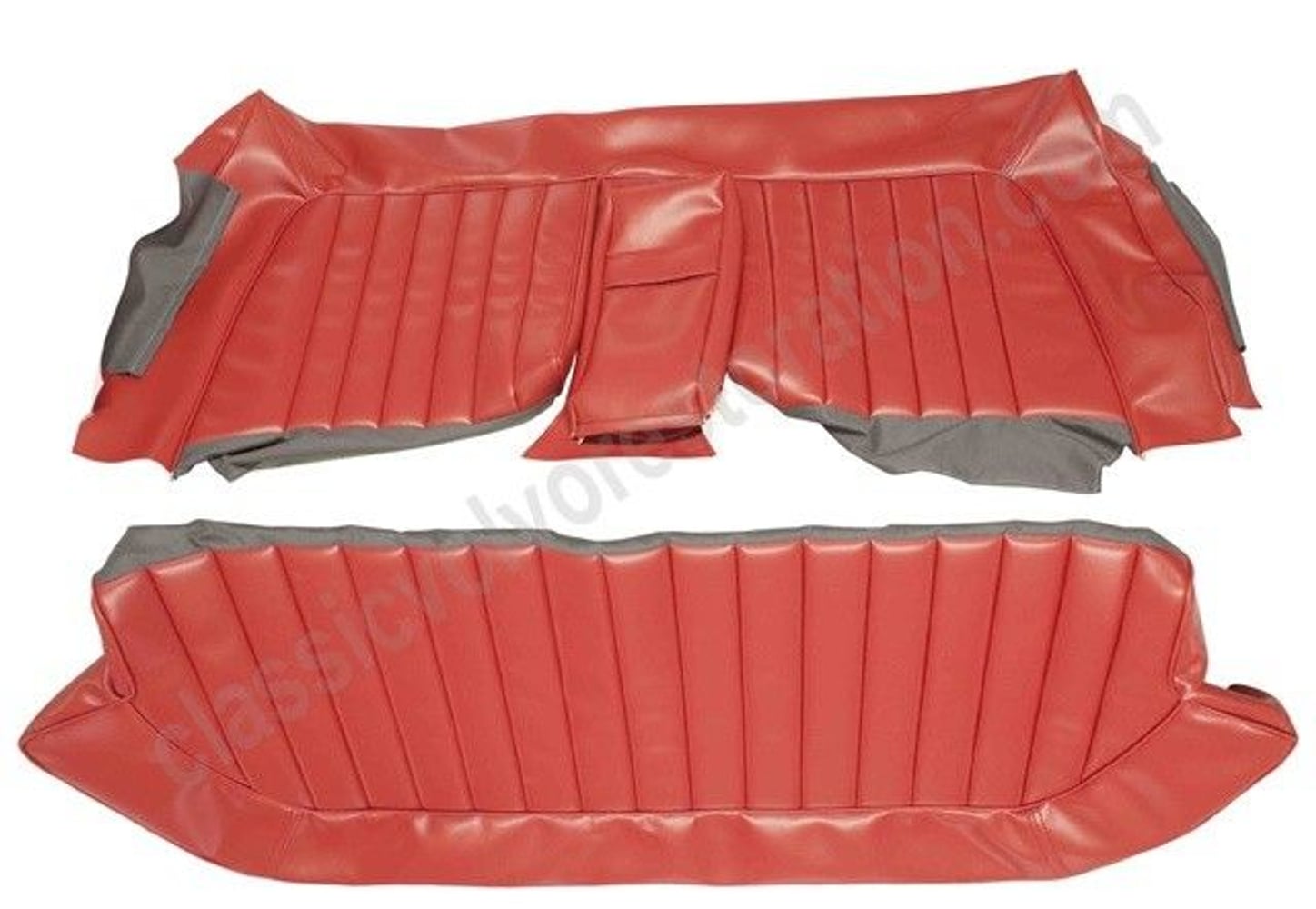 Bekleding achterbank voor Volvo Amazon 4d 1962-63 US rood