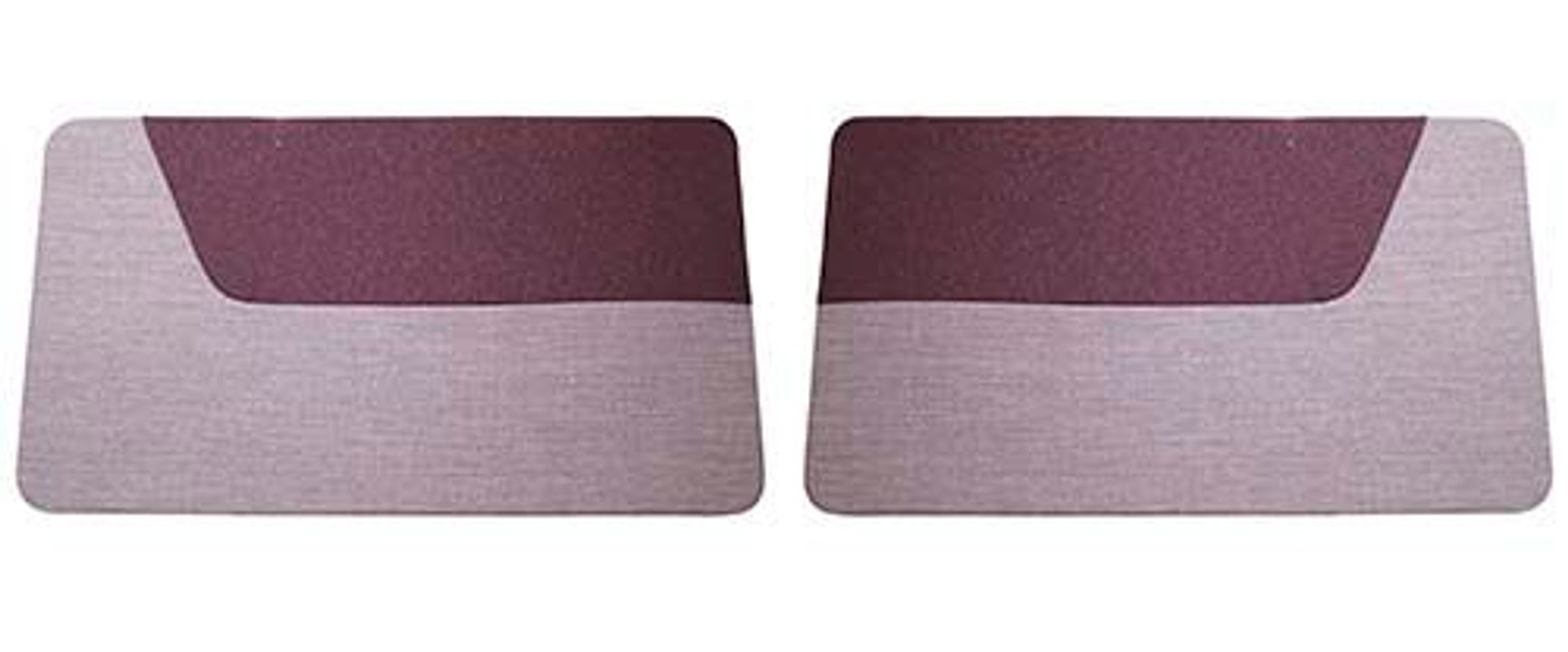 Deurpanelen voor Volvo PV444S-LS 1956-57, rood/grijs effen stof