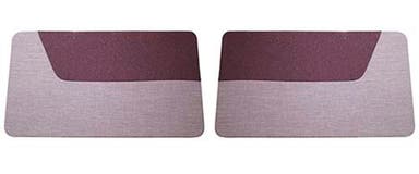 Deurpanelen voor Volvo PV444S-LS 1956-57, rood/grijs effen stof