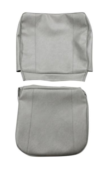 Bekleding voor de voorstoel van een Volvo PV544 Duett 1963-64 (VS, grijs).