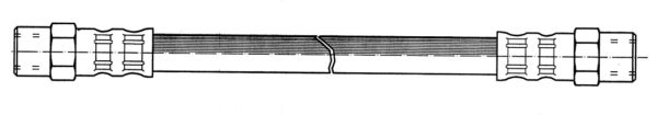 Remleiding voor de voorrem van Volvo 240, 245, 260, 262, 265, 740, 760, 780, 940, 960, S90, V90, V90 1979-99 — bild 2 av 2