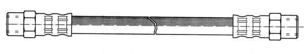 Remleiding voor de voorrem van Volvo 240, 245, 260, 262, 265, 740, 760, 780, 940, 960, S90, V90, V90 1979-99 — bild 2 av 2