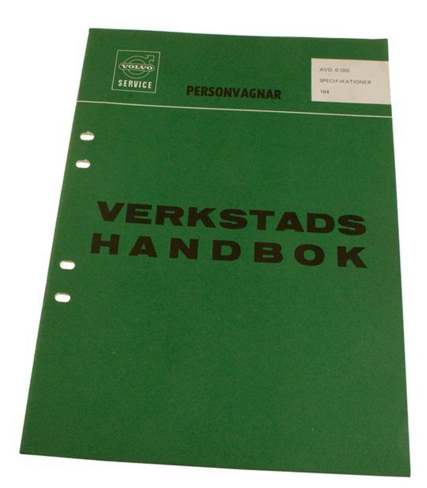Werkplaatshandboek Specificaties Volvo 164 Zweeds