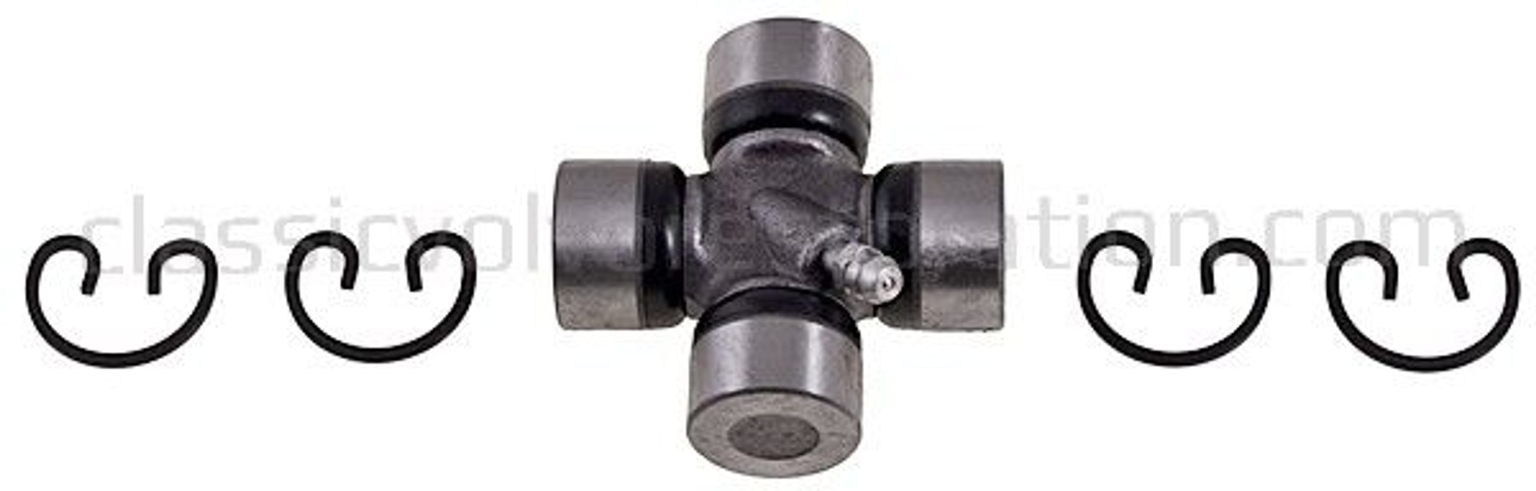 Kruiskoppeling met smeernippel (as 44,5 mm) voor Volvo PV444, PV544, Amazon, 1800, 140, 240, 740