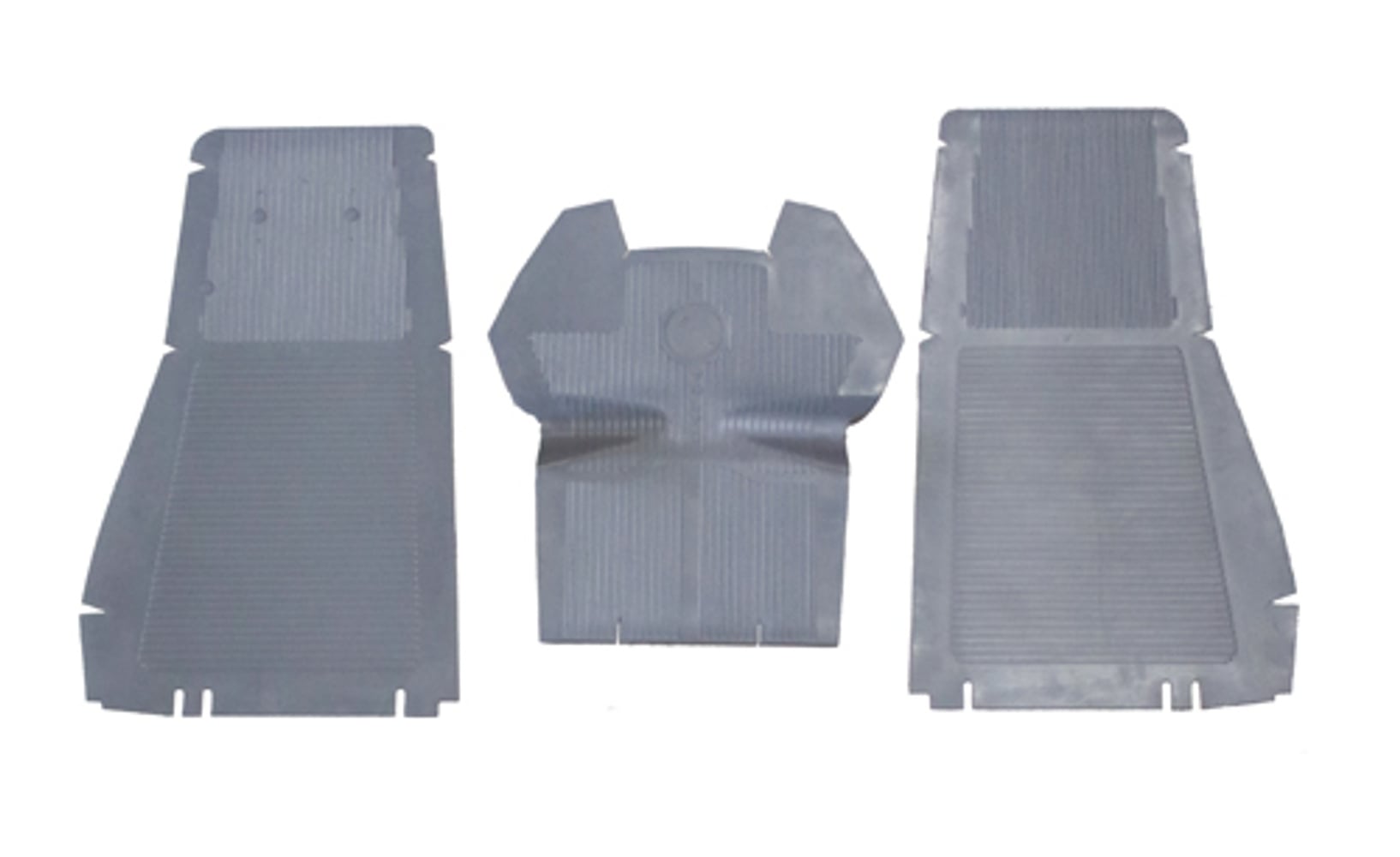 Frontmattenset voor Volvo PV544, Duett 1958-68, grijs rubber