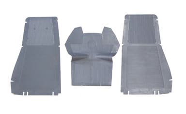 Frontmattenset voor Volvo PV544, Duett 1958-68, grijs rubber