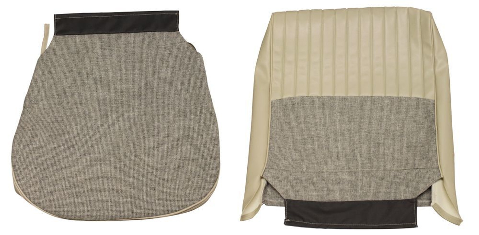 Bekleding voorstoel m/vouwbes.