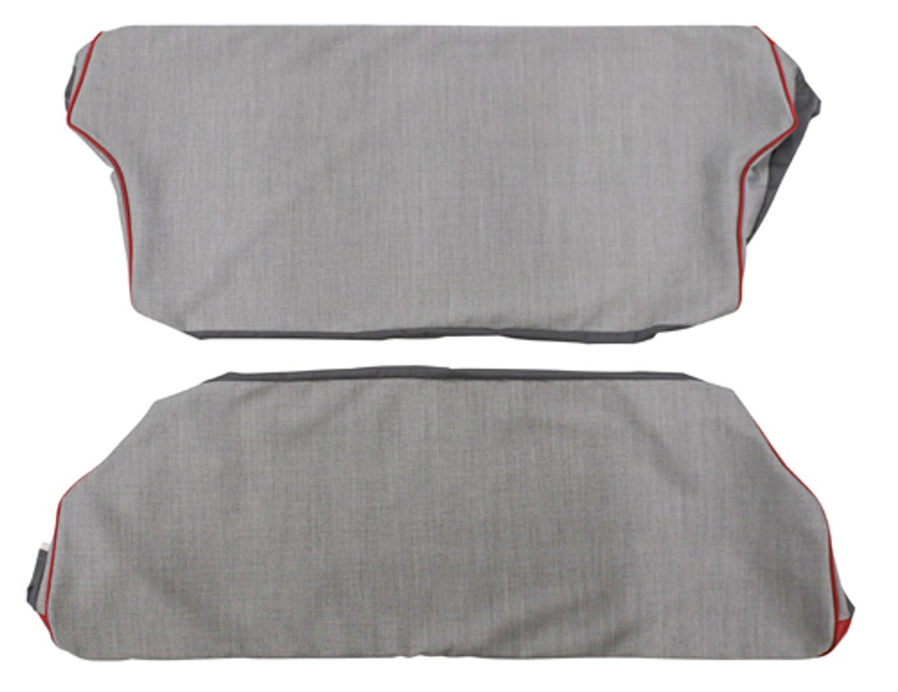 Bekleding achterbank voor Volvo 544A 1958-60 rood/grijs Optie 2