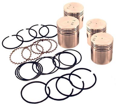 Zuigerset met zuigerveren B16 0.020" voor Volvo PV544, Duett, Amazon, Amazon Kombi
