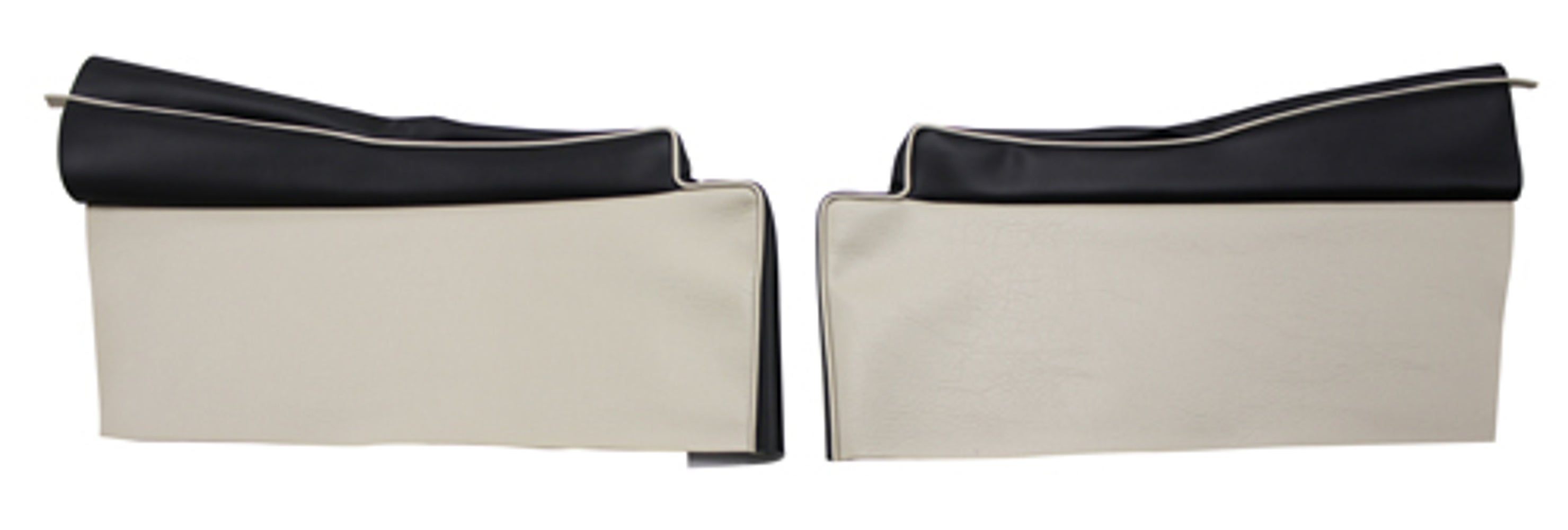 Bekleding achterzijde, onderkant voor Volvo PV444L 1957 Export rood/beige