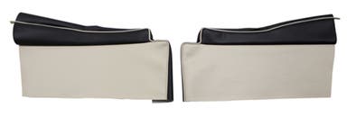 Bekleding achterzijde, onderkant voor Volvo PV444L 1957 Export rood/beige
