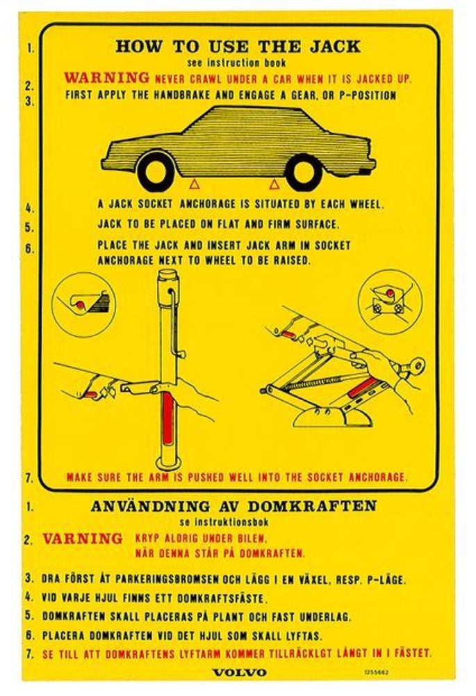 Sticker voor de achterklep van de Volvo 242GT en 262.