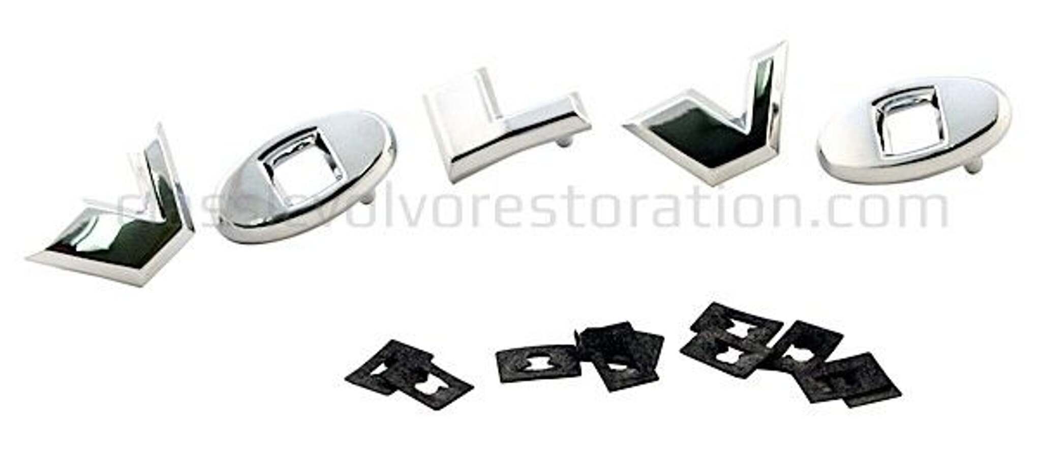 Letterset Volvo PV/Duett zilver