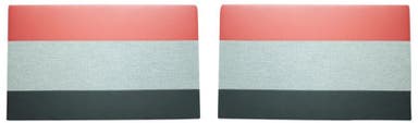 Deurpanelen voor Volvo Duett, 1958-1960, rood/zwart