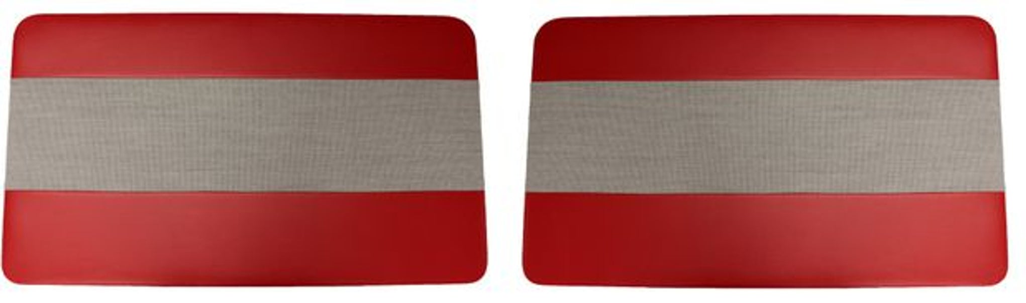 Deurpaneel Favorit rood/grijs