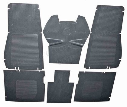 Rubber mattenset Volvo PV/Duett 191947-68 grijs