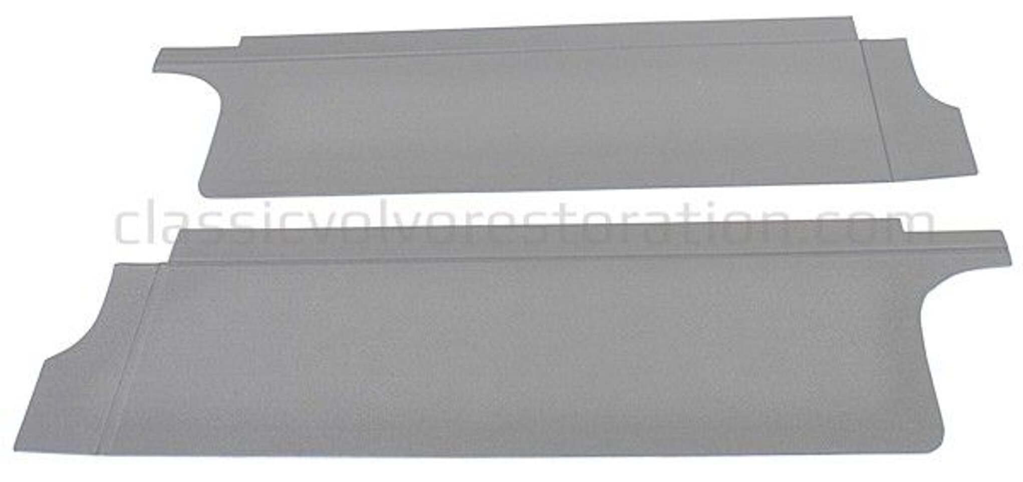 Karton onder achterbank PV grijs