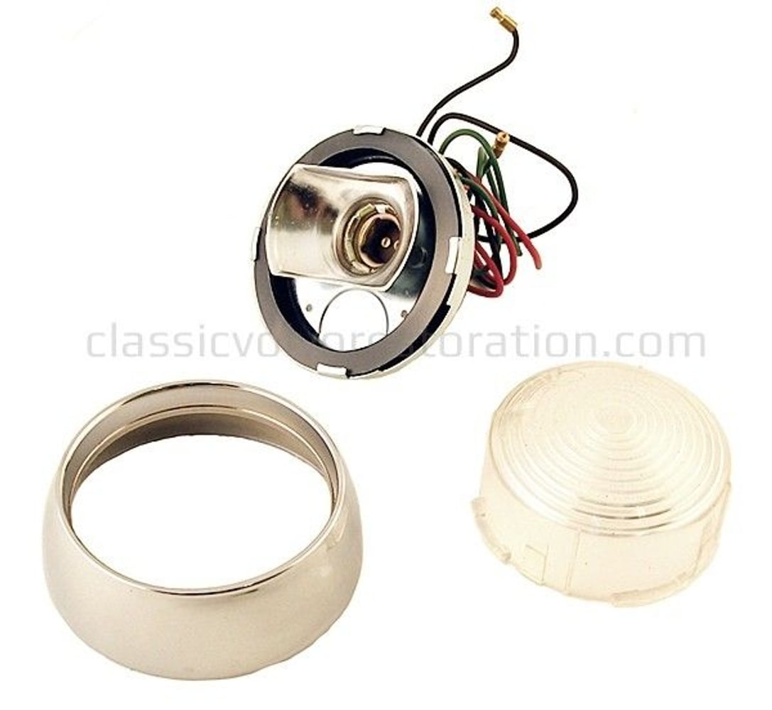 Knipperlichtset voor Volvo 1800, 1800S, wit glas