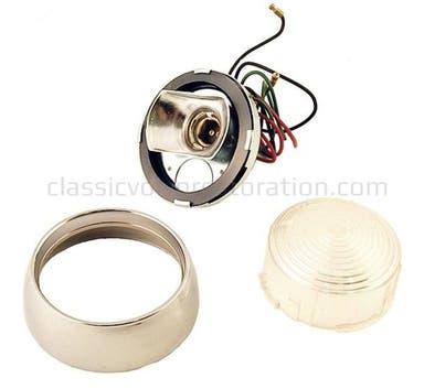 Knipperlichtset voor Volvo 1800, 1800S, wit glas