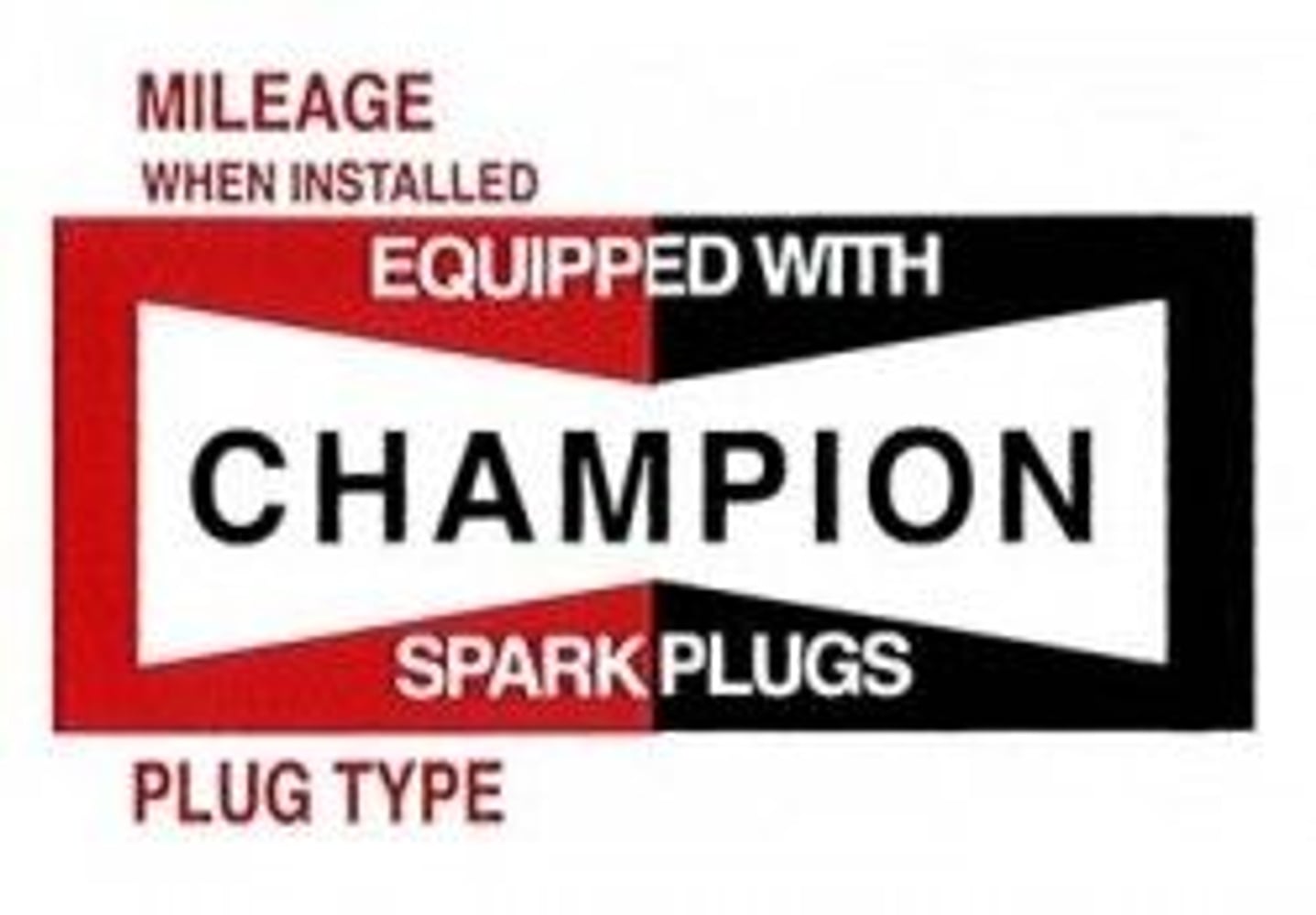 Champion bougie sticker — bild 1 av 2
