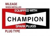 Champion bougie sticker — bild 1 av 2